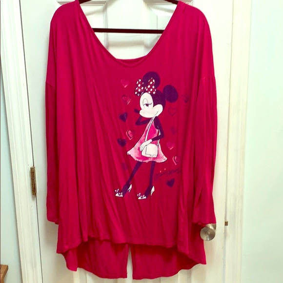 Disney Tops - Long Sleeve Chic Minnie Mouse Top